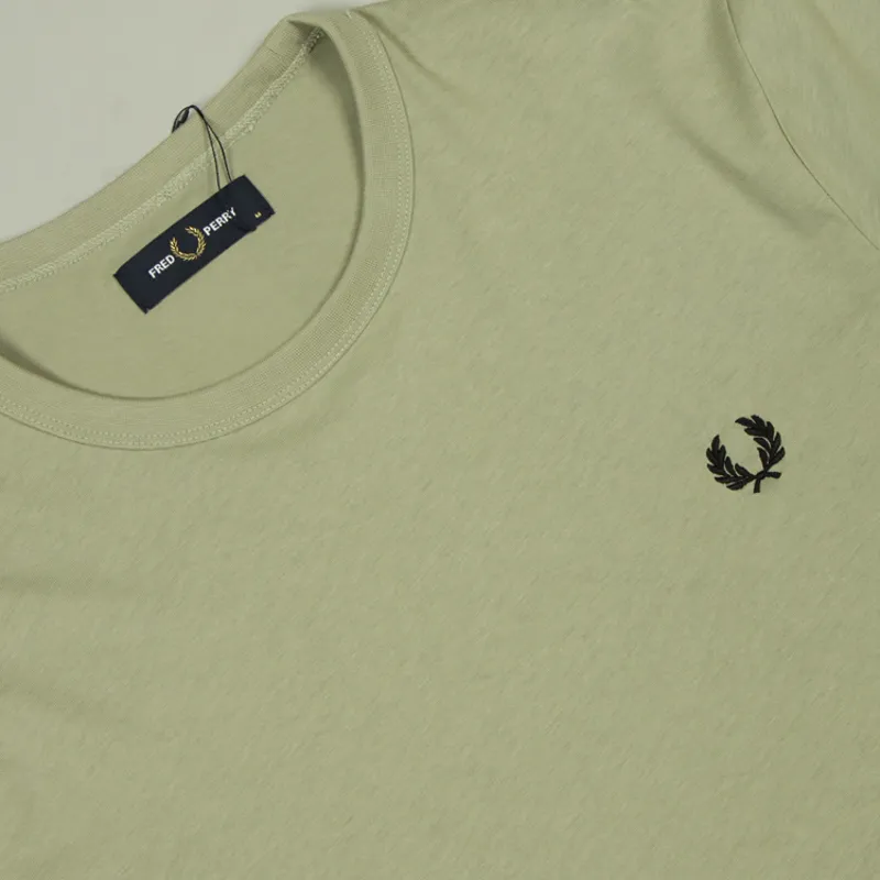 Fred Perry Ringer T-Shirt - Seagrass-1
